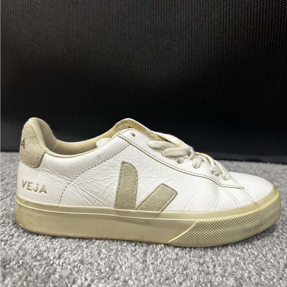 Veja White and Cream Sneakers, Used like New